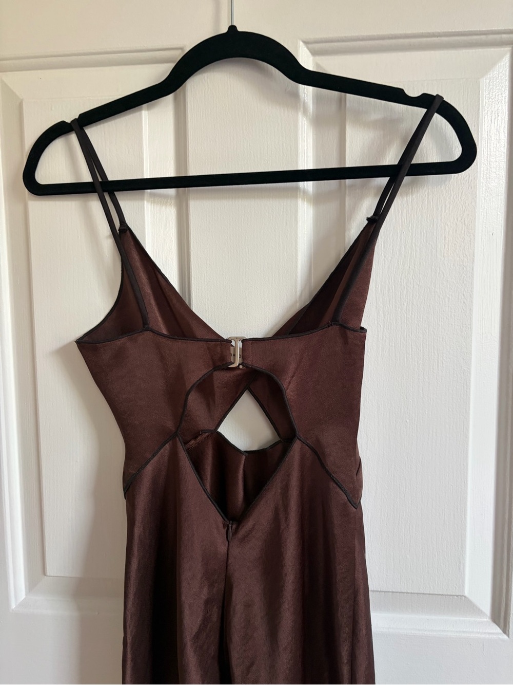 Bec & Bridge Brown Spaghetti-Strap Cutout Maxi Dress - Picture 3 of 3